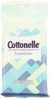 Cottonelle Fresh Care Flushable Cleansing Cloths, Color May Vary 10 ea (Pack of 4)