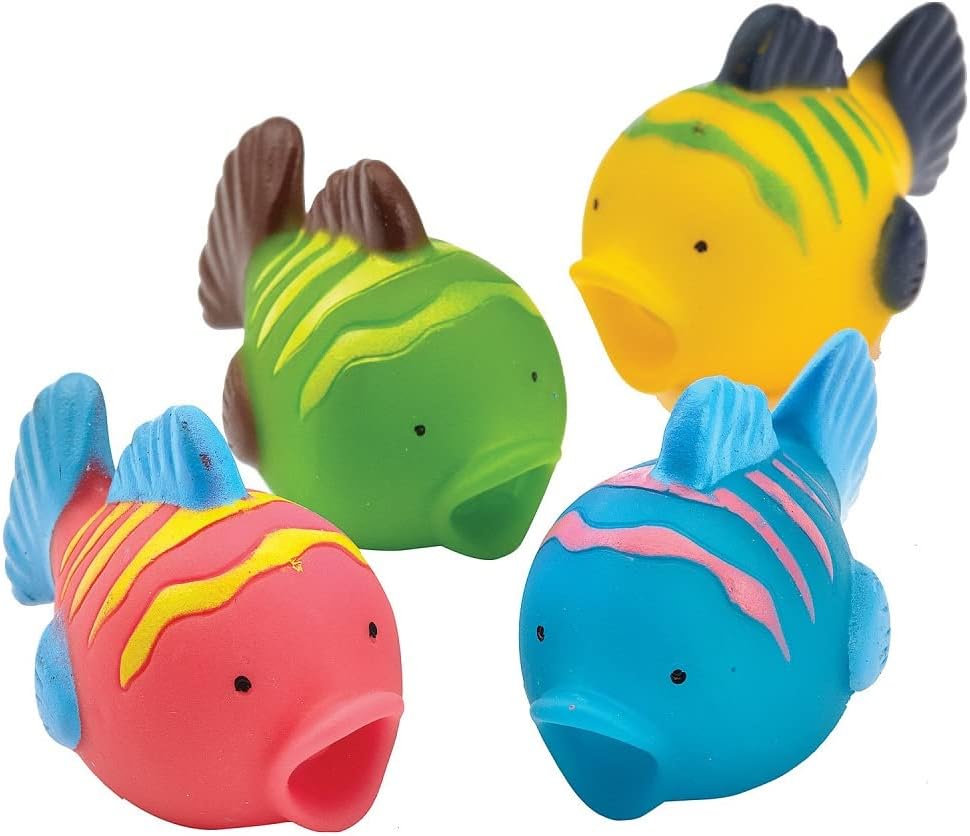 (PKT) Child 4 Pack Fish Water Squirters