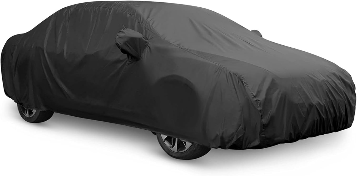 uxcell 3XL Breathable Waterproof Car Cover with Mirror Pockets - All-Season Protection for SUV, Pickup Trucks, Large Vehicles