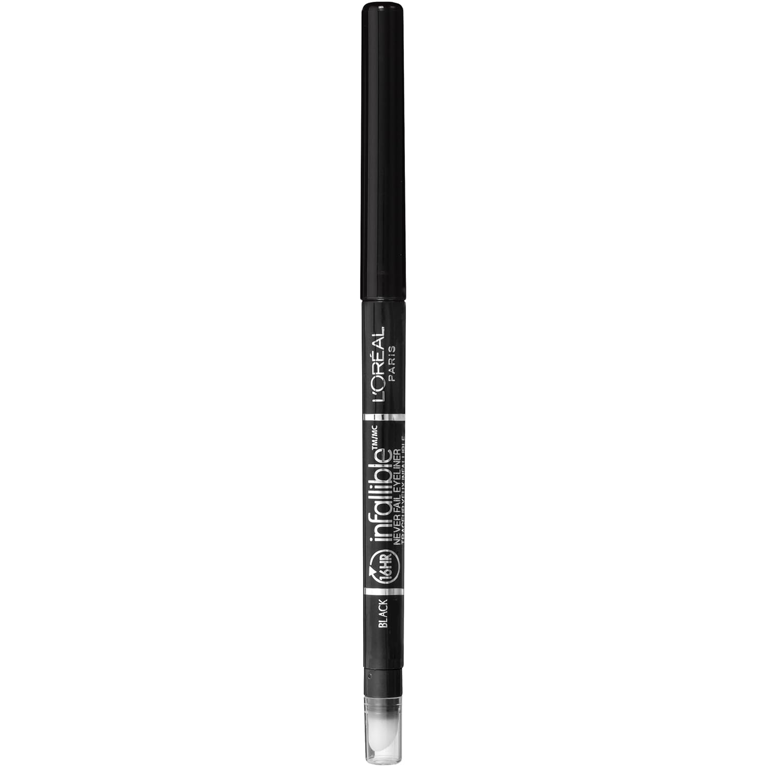L'Oreal Paris Makeup Infallible Never Fail Original Mechanical Pencil Eyeliner with Built in Sharpener, Black, 1 Count