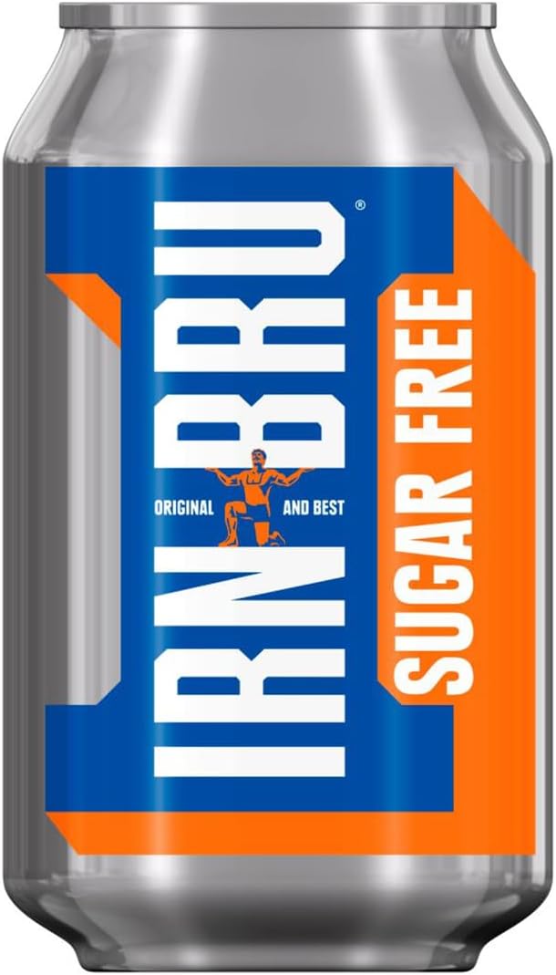 IRN-BRU Diet Carbonated Soft Drink, 24 Pack, 330ml Cans