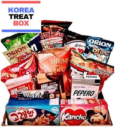 Korea Treat Box - Korean Snack Gift Box Full Of Delicious Korean Snacks. Perfect To Send As A Gift. Best Value Korean Snackbox Available