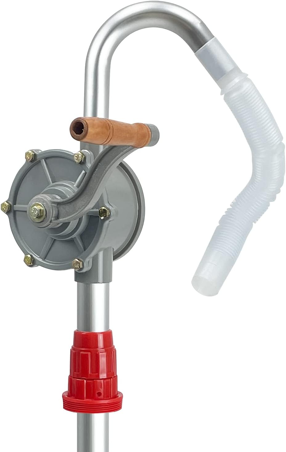 Sutekus Rotary Drum Pump, 15-55 Gallon, for Fuel Transfer (Kerosene, Gasoline, Diesel)