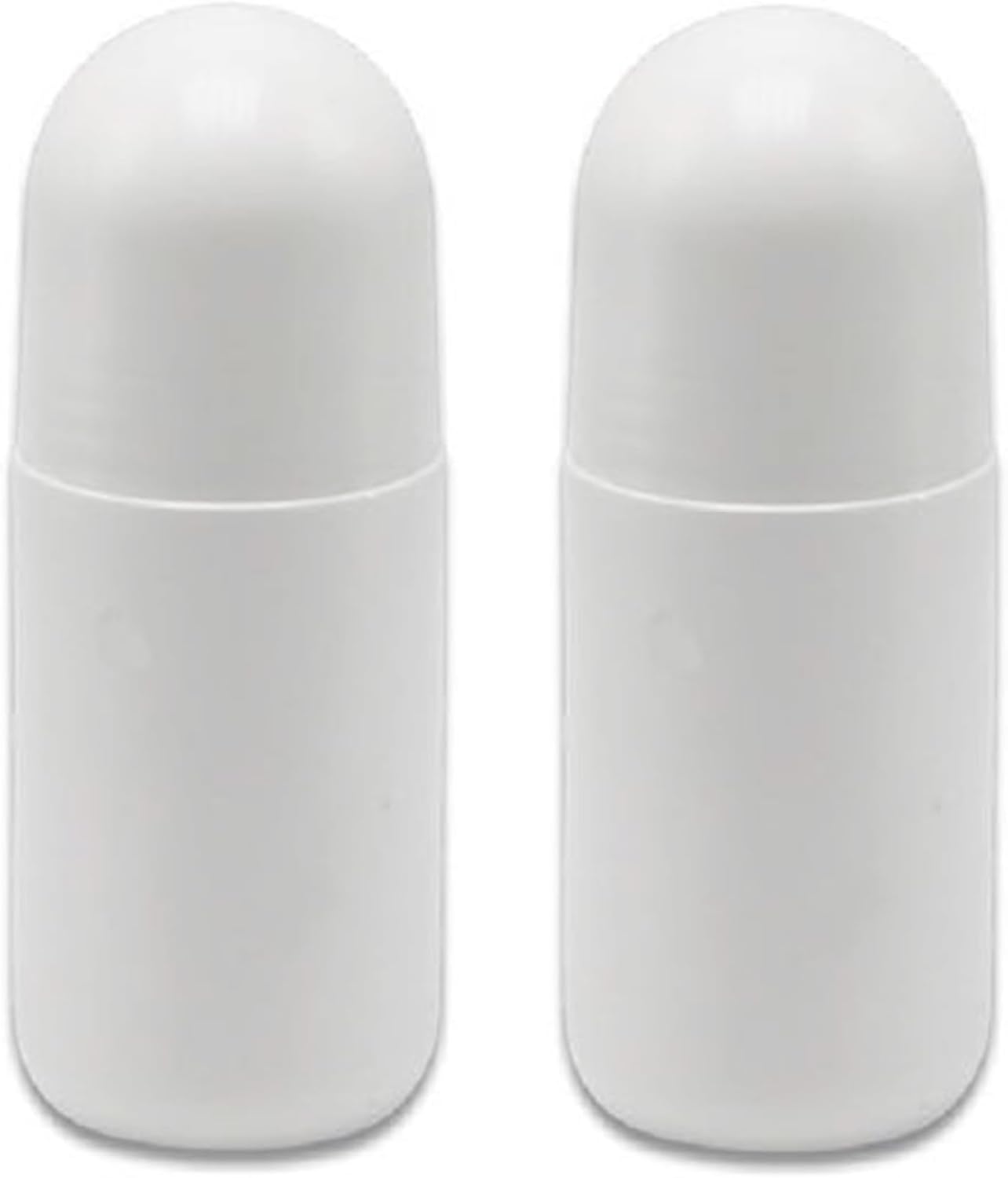Roll on Bottles, 2PCS 50ml Refillable Empty Rollerball Bottles, Leak-Proof Plastic Roller Ball Container, Portable DIY Roller for Essential Oil Balms