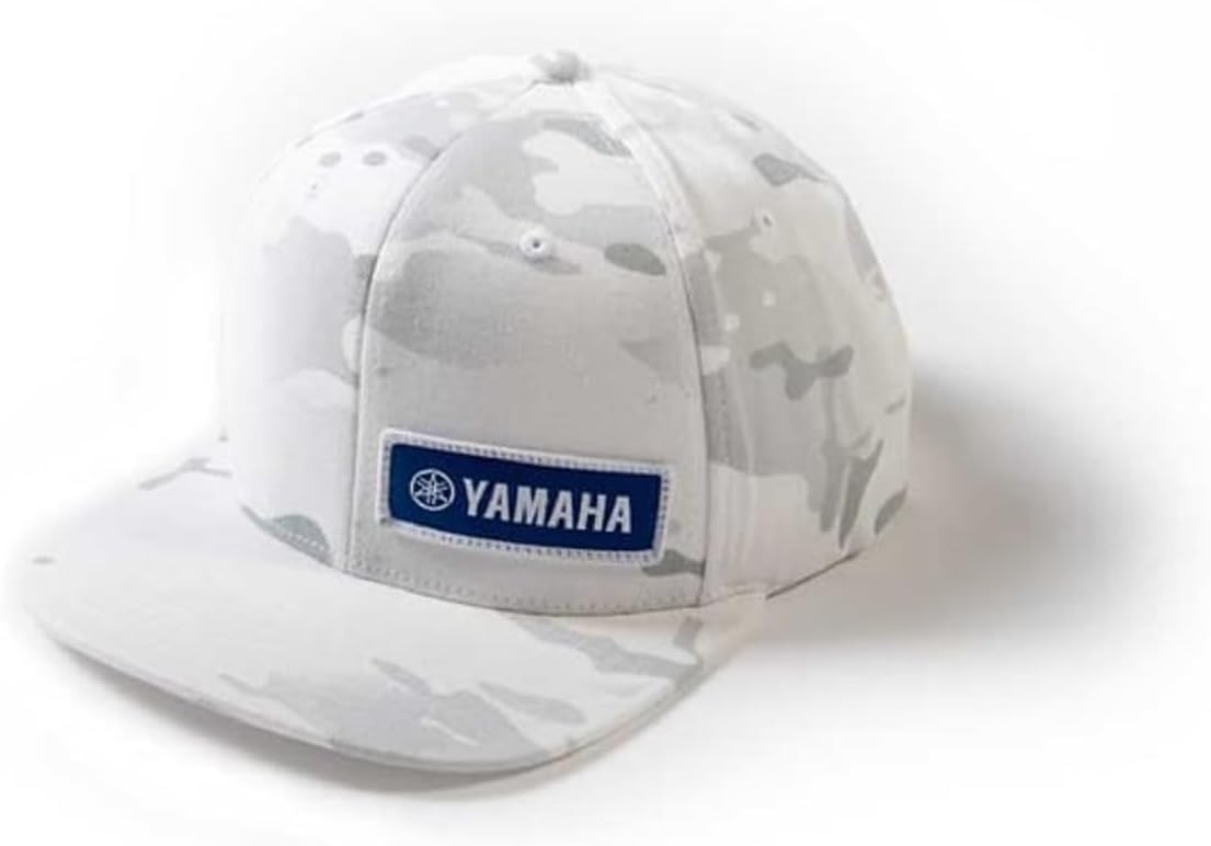 YAMAHA Snapback Racing Hat Monster Energy, Classic Logo, Throwback Logo One Size Fits Most