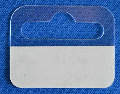 PALO 500 Sticky Euro Hook Slot Hang Hanging Retail Tabs 41mm x 32mm with Strong Adhesive