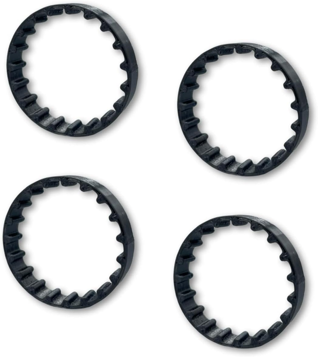 4 Replacement Belts for INTEX ZX300 - Repair Kit for Pool Cleaner Robot Belts, Spare Parts for Automatic Pool Vacuum Cleaner Accessories