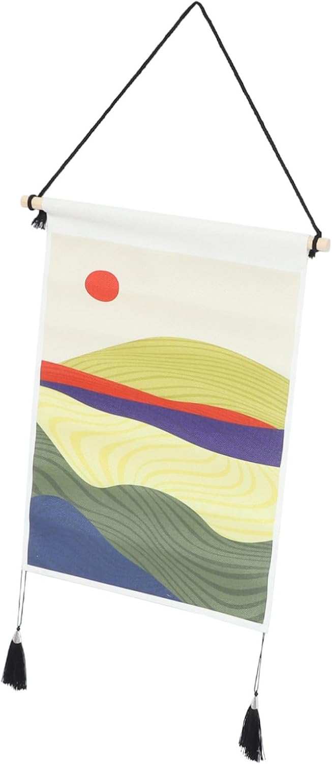 Cabilock Elegant Decorative Landscape Tapestry Boho Wall Art Made of Viscose Easy to Install