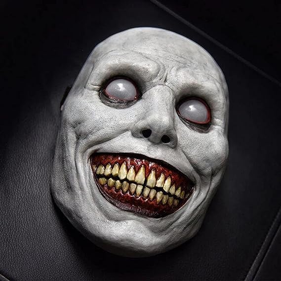 Halloween Masks for Adult, Scary Smiling Demons Mask, Halloween Zombie Mask, Scream Cosplay Masks