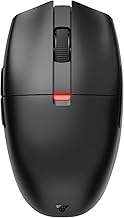 FANTECH ARIA XD7 Wireless Gaming Mouse - Pixart 3395 Gaming Sensor 26000 DPI, HUANO Switches, Super Lightweight 59 Grams and Ambidextrous Egg Shape, 3-Mode Connectivity, Black