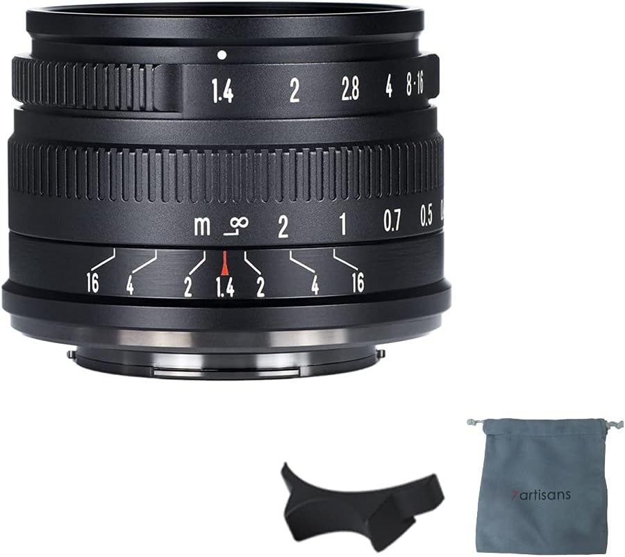 7artisans 35mm F1.4 Mark II APS-C Manual Focus Fixed Lens Large Aperture for Sony E Mount Mirrorless Cameras A6500 A6300 A6100 A6000 A5100 A5000 A9 NEX 3 NEX 3N NEX 5 NEX 5T NEX 5R NEX 6 7
