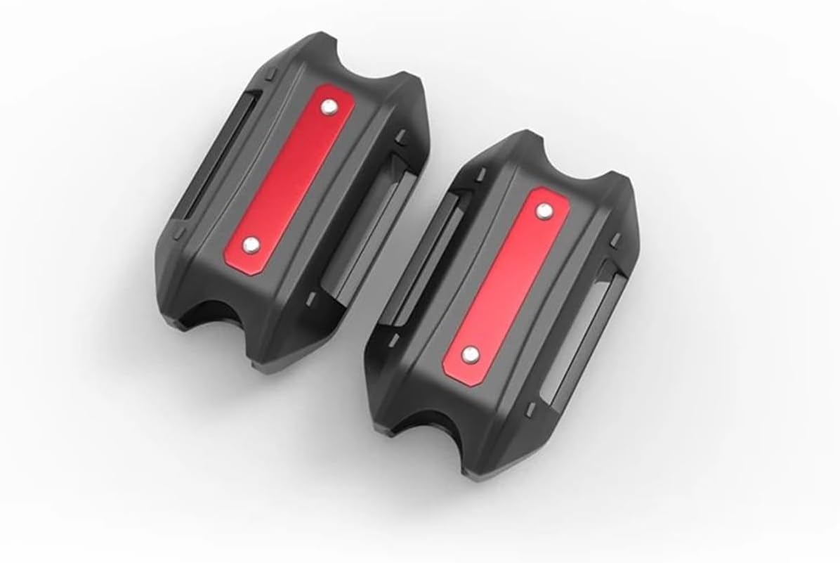 Compatible With For Vulcan For S 650 900 For Vn650 Motorcycle Crash Bar Bumper Engine Guard Protection Decorative Block 25mm Guard Bumper Block Decor(Red 1)