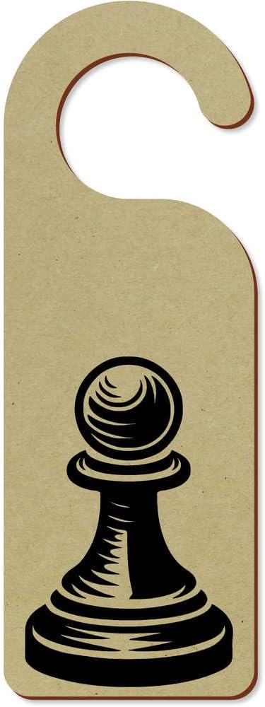 Azeeda 'Pawn Chess Piece' 200mm x 72mm Door Hanger/Sign (DH00051461)