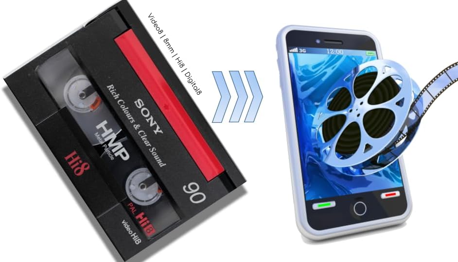 Video8, Hi8, Digital8, 8mm Video Tape Transfer Service, Digitization to Digital MP4 (MPEG4) file by Lotus Media (1)