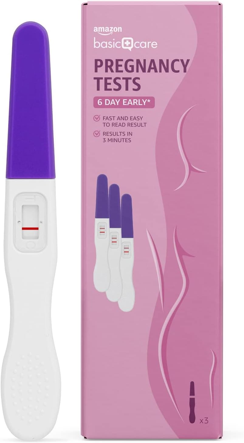 Amazon Basic Care 6 Day Early Pregnancy Tests (Pack of 3 Tests)