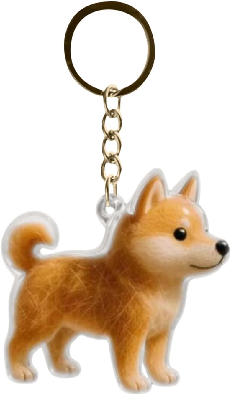 Keychain for Collecting Cat and Dog Hair,3D Dogs Shape Fur Life Pendant for Puppy, DIY Pet Furs Collection Kechain,Animal Fur Keepsake Bag Charm Cute Keyrings,DIY Jewelry Craft