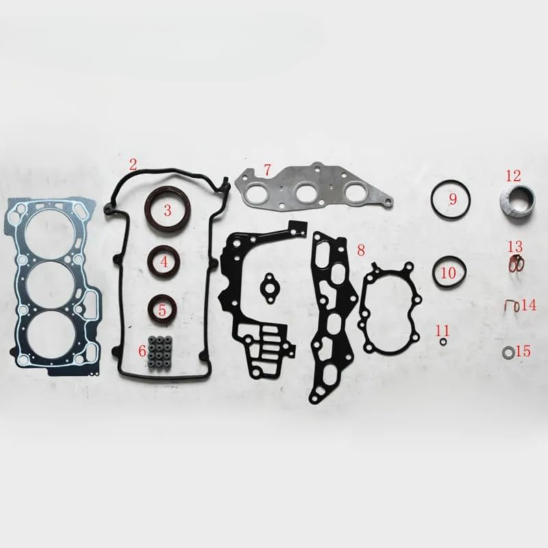 YL New for Daihatsu SIRION 1.0L EJ EJ-DE EJ-VE Engine Parts Full Set Engine Seal Gasket Automotive Spare Parts 50232700 04111-97206-000