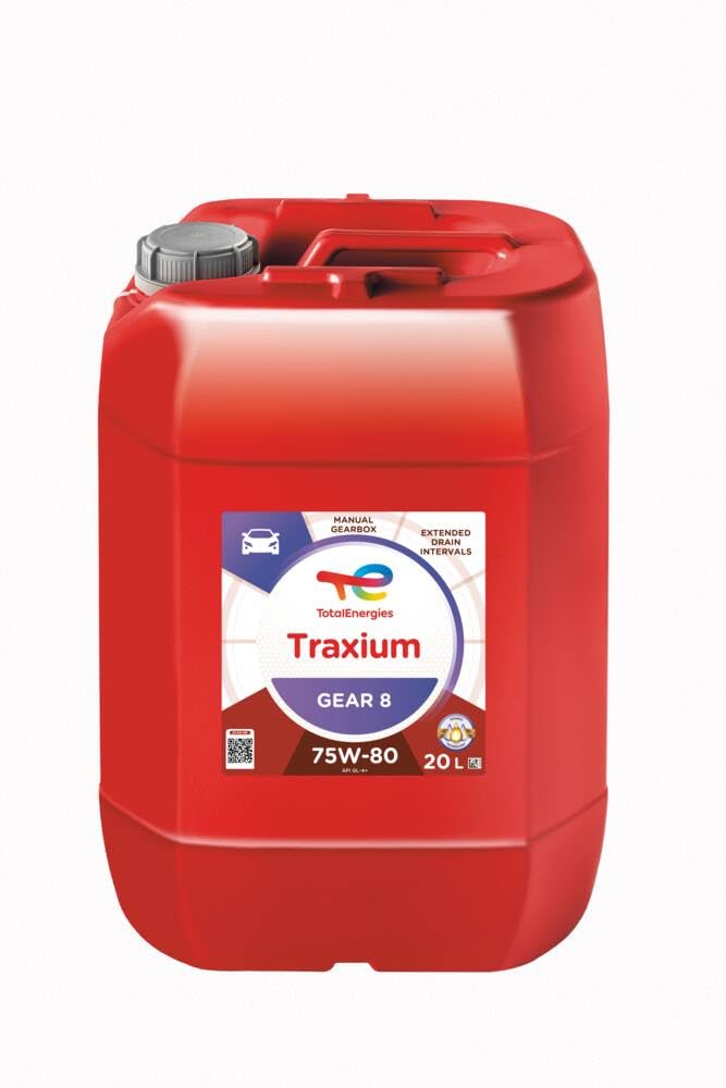 TotalEnergies Traxium Gear 8 75W-80 Transmission Oil 20 Litres - High-Performance Gear Oil for Manual Transmissions