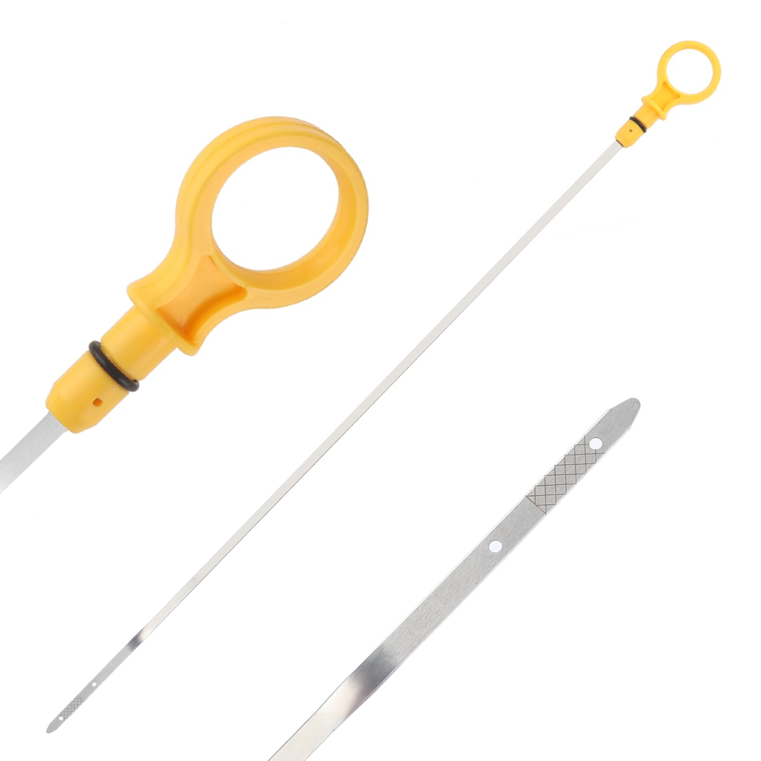 Car Engine Oil Dipstick Replacement OEM#CJ5Z-6750-A Compatible with Ford Lincoln with 2.0L Ecoboost Engines - Professional Double Hole Dip Stick Car Accessories for Checking Oil