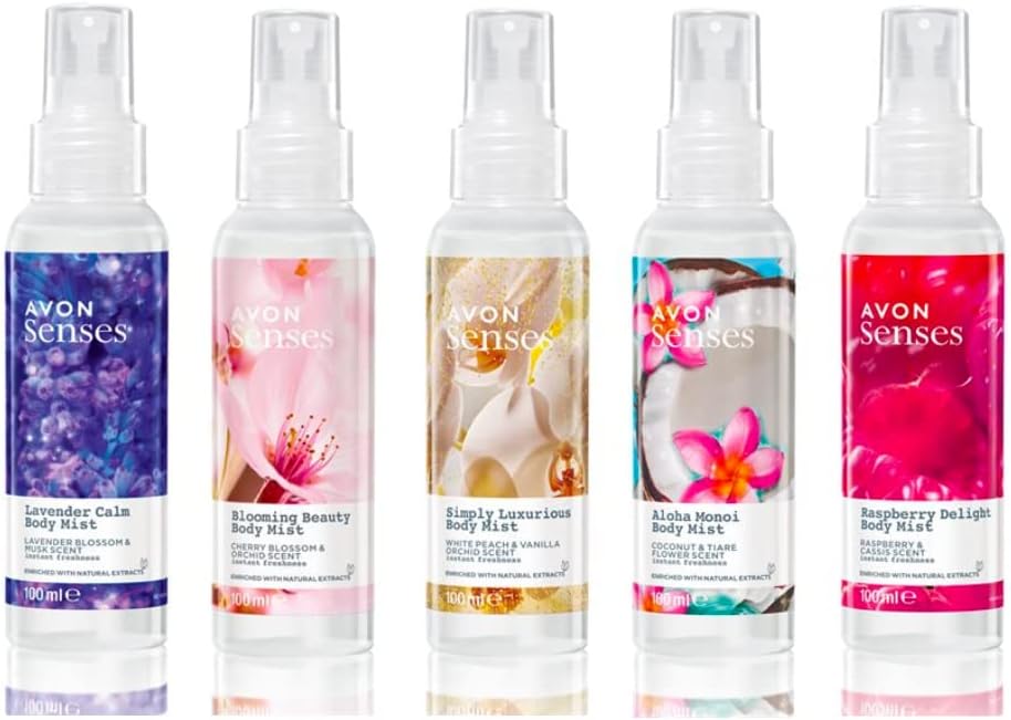 3 x Avon Naturals Scented Spritz Room Linen Home Spray 100m LUCKY DIP-