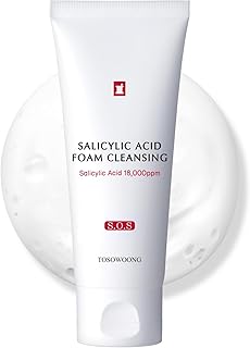Salicylic Acid Foam Cleanser for Oily Skin, 18,000ppm Salicylic Acid, Deep Pore Cleansing, Face Wash For Breakouts, Exfoliating Cleanser, Korean Skin Care, 100ml, 3.38 fl. oz.