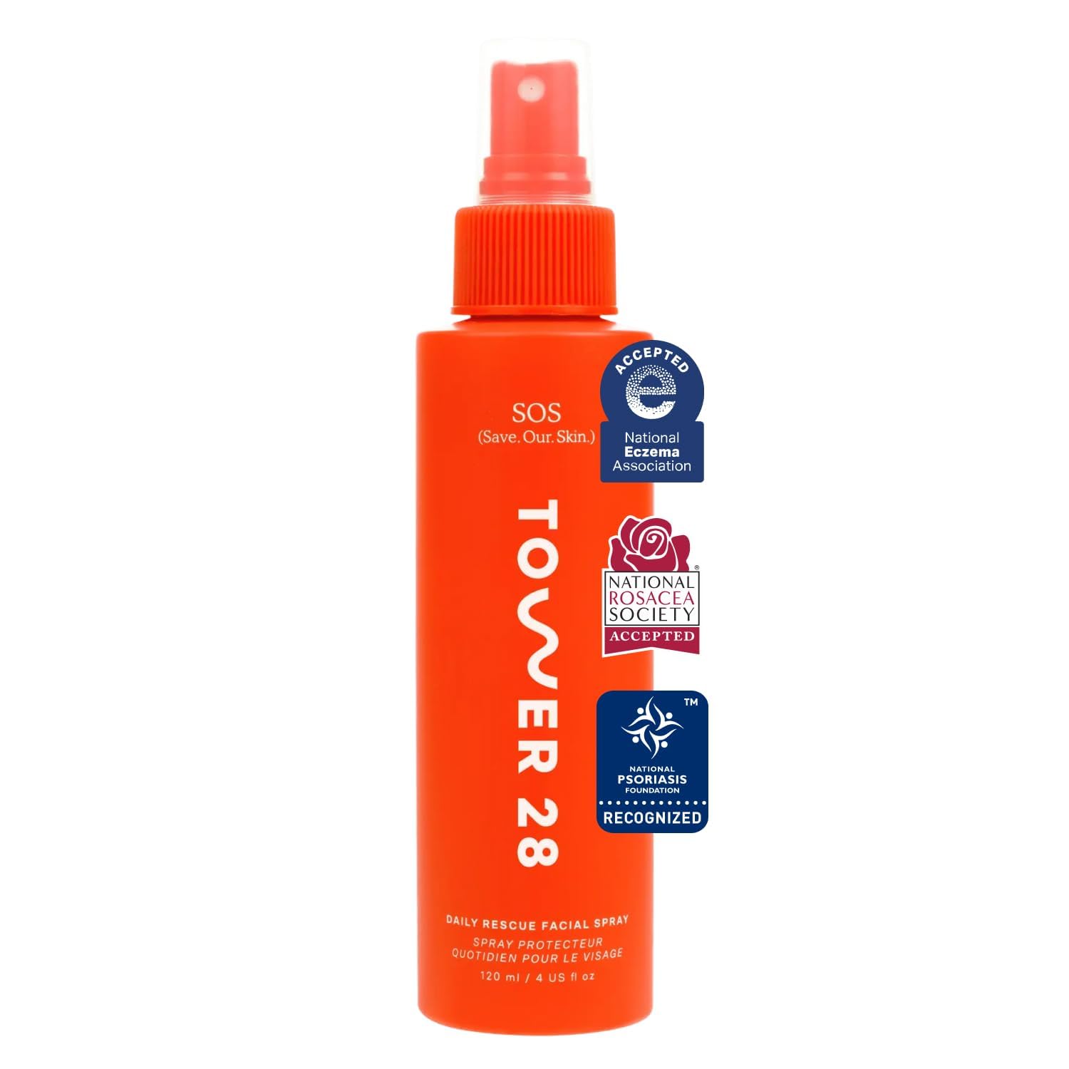 Tower 28 SOS Daily Rescue Soothing Hypochlorous Acid Spray for Face (4 oz)
