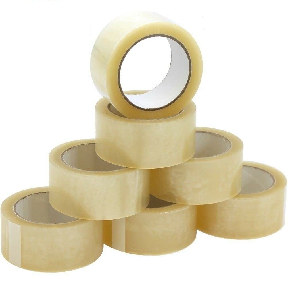 DTD QUALITY MATTERS 12 Rolls of Heavy Duty Clear Packing Tape, 48mm x 80m | High-Performance Transparent Sealing Tape for Cartons and Boxes - Ideal for All-Season Use