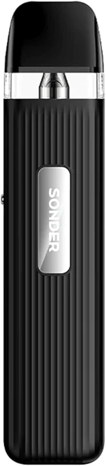 Geekvape Sonder Q Pod Kit, E-Cigarettes, Adjustable airflow, Draw-to-vape activation, 2 ml Cartridge Capacity, No Nicotine, (BLACK)