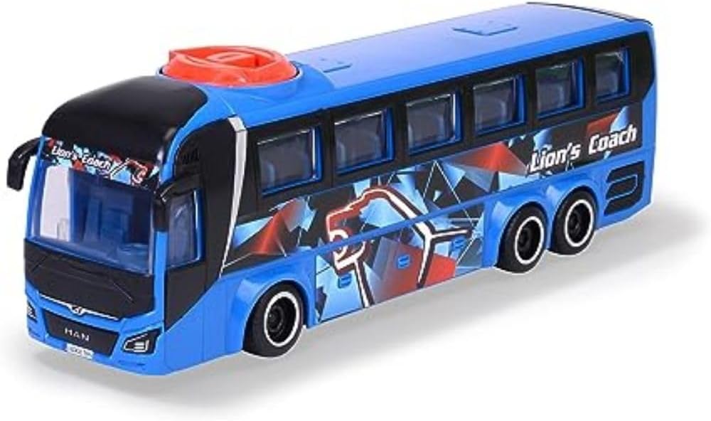 DICKIE Man Lion's Coach Bus 27cm toy bus for kids