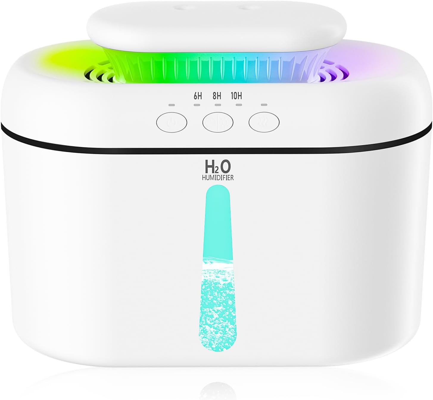 SZO Humidifiers for Bedroom, 2.5L Tank for Large Room, Easy to Fill & Clean, 16 dB Quiet Ultrasonic Humidifier for Large Room, Plants, Baby Nursery, Indoor, Night Light