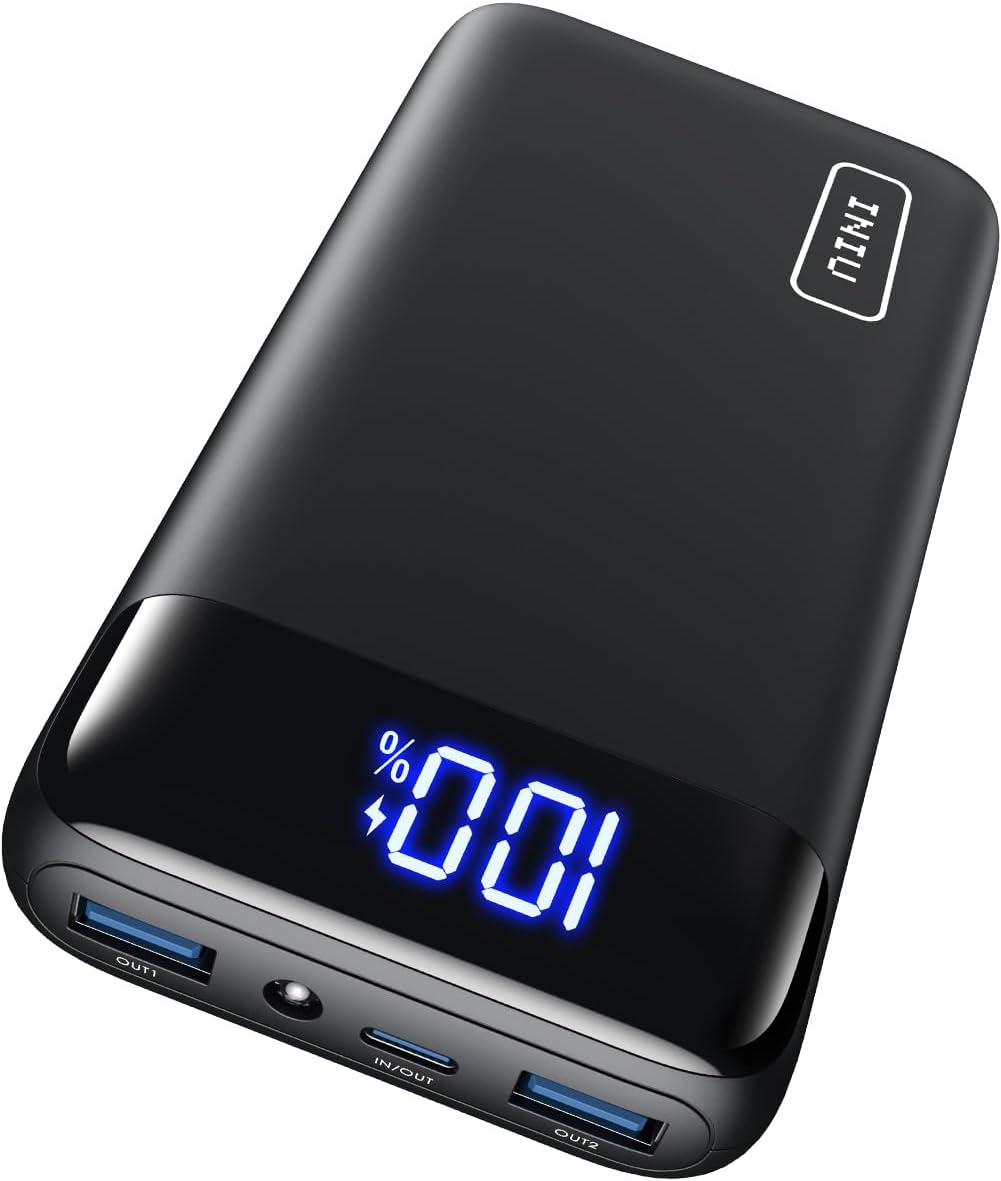 INIU Power Bank, 20000mAh Fast Charging Portable Charger, 22.5W Powerbank with USB Type C Input & Output, Battery Pack PD3.0 QC4.0 for iPhone 16 15 14 13 12 Pro Max Mini Plus Samsung S24 S23 iPad etc