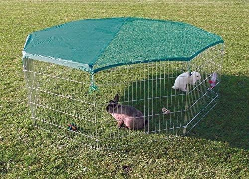 Bunny Business 8-Panel Playpen with Free Safety Net, 78" x 70", XX Large