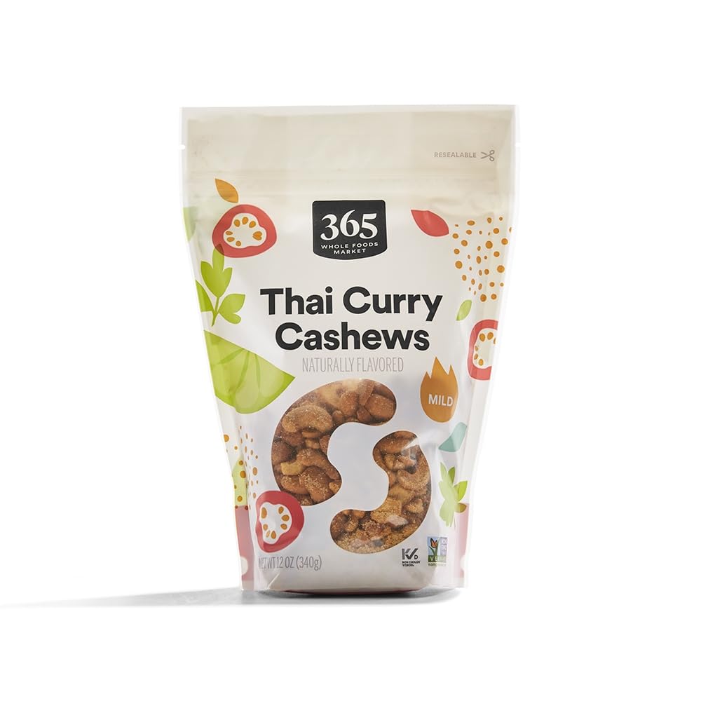 365 by Whole Foods Market, Thai Curry Cashews, 12 Ounce