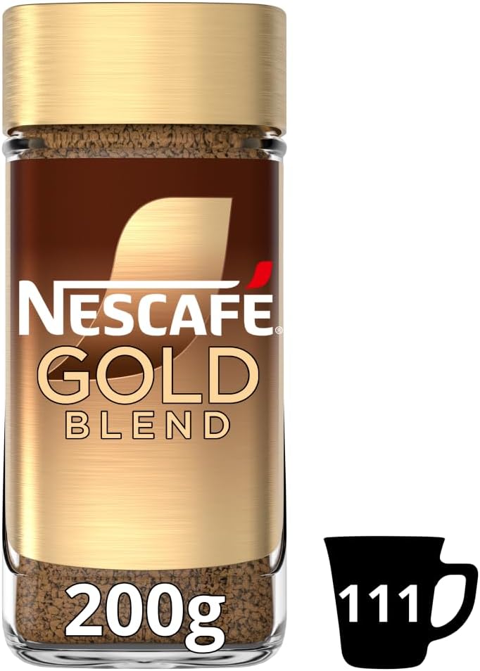NESCAFÉ Gold Blend Instant Coffee, Premium Instant Coffee, Rich Aroma and Smooth Taste , 200g (Pack of 1)