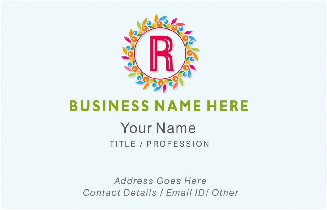Design Your Own Personalised Business Cards Custom Employee Company Visiting Card- Front-110 LBS -Thick paper