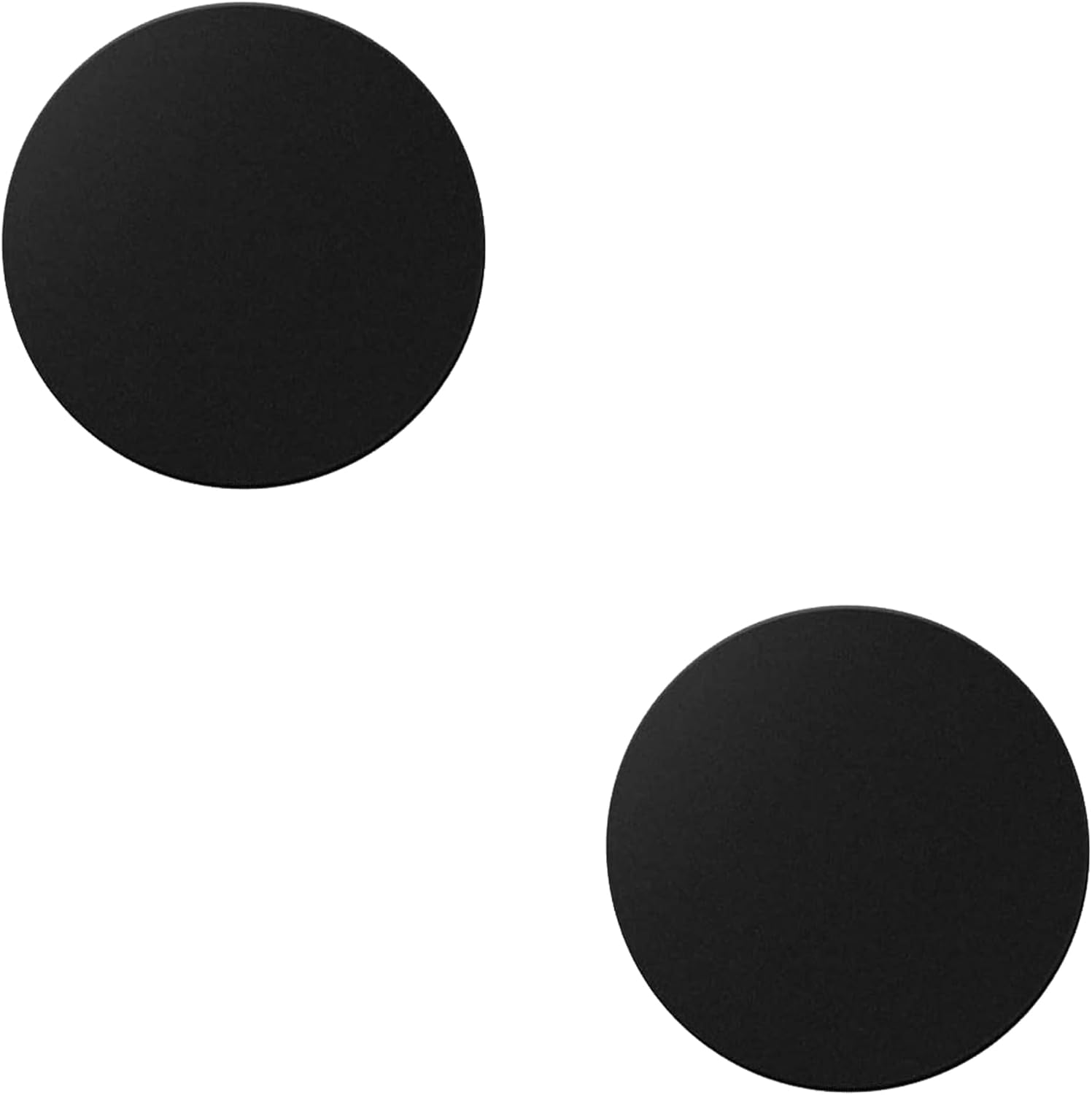 BOULTON Metal Plate for Magnetic Phone Holder - Pack of 2 | Thin Round and Rectangle Adhesive Stickers | Phone Case for Car Mount Magnet Sticky Pads