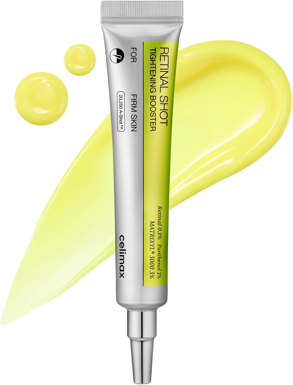 celimax The Vita A Retinal Shot Tightening Booster | with Retinal 0.1%, Matryxyl 3%, Pore Minimiser, Wrinkles & Fine Lines, Firmer Skin, 15 ml