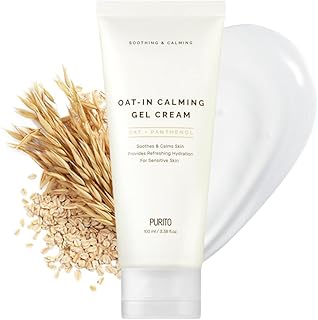 PURITO Oat-in Calming Gel Cream 100 ml / 3.38 fl. oz. vegan, facial cream, moisture cream for face, natural ingredients