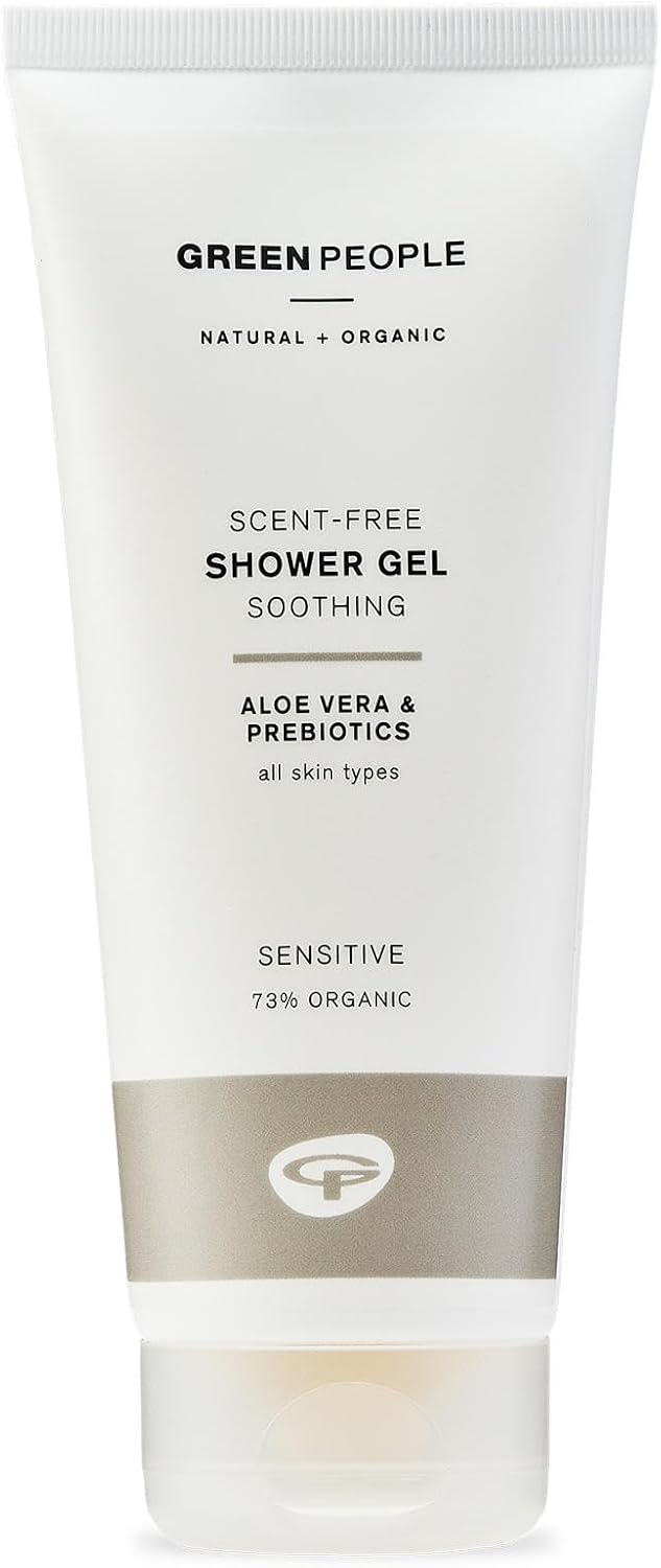 Green People Fragrance Free Shower Gel - SLS, Paraben & Alcohol Free - Hypoallergenic, Vegan, Natural & Organic, 200ml