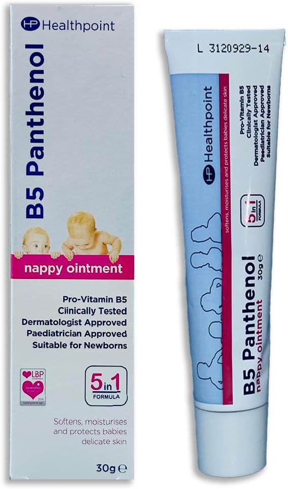 Healthpoint B5 Panthenol Nappy Cream, Softens, Moisturises And Protects, Breathable Barrier Helps Prevent Nappy Rash, Pro Vitamin B5, Dermatologist And Paediatrician Approved, Suitable For Newborns