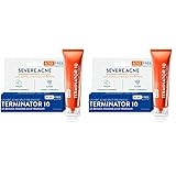 AcneFree Terminator 10 Acne Spot Treatment with Benzoyl Peroxide 10% Maximum Strength Acne Cream Treatment, 1 Ounce - Pack Of 2