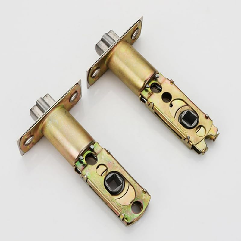 2PCS Adjustable Deadlatch Adjustable Bolt Size 60/70mm Adjustable deadbolt Latch 2-3/8 "or 2-3/4" for Lever Door Handles, Inner Door Handles Universal Door Lock Replacement Part