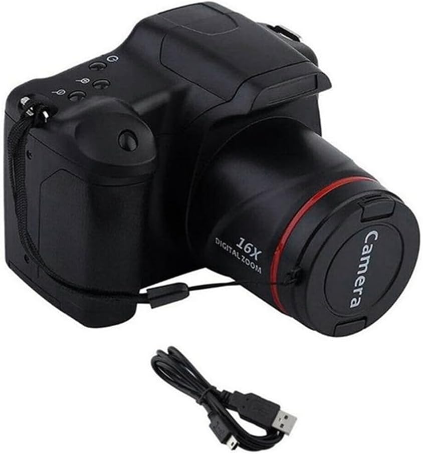 Qwertfeet Digital Camera Vlog Photography Digital Zoom 16X SLR Camera HD 1080P Anti-shake Photo Cameras for Streaming in