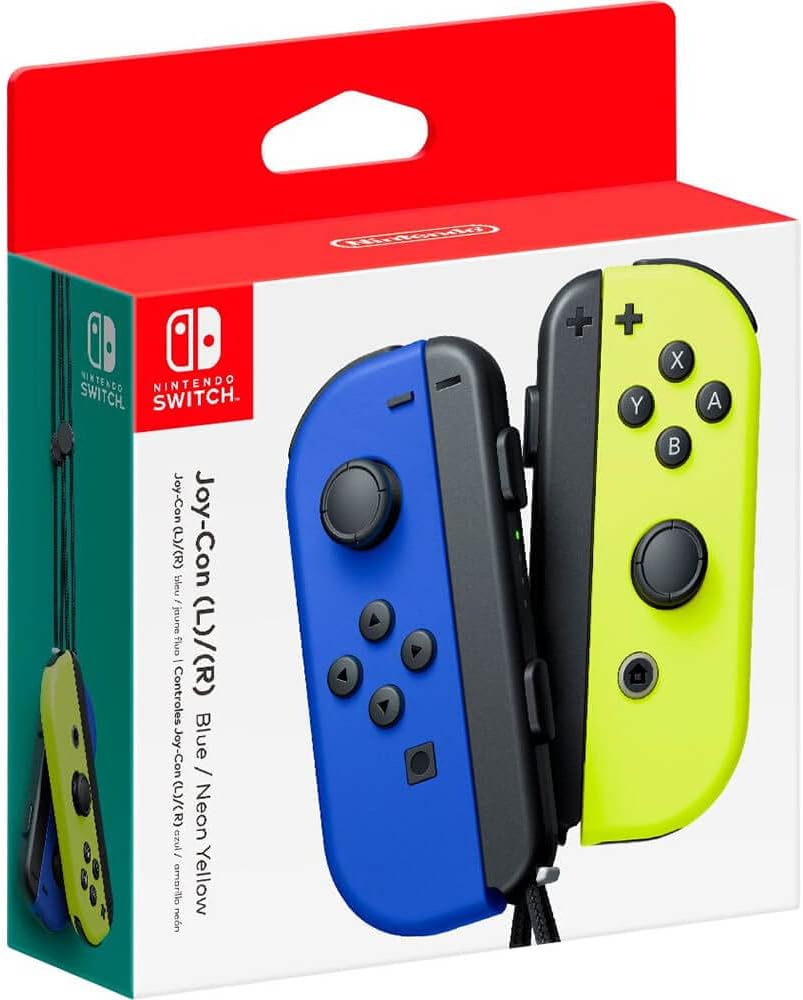 Nintendo Switch Pair of Joy-Con Controllers Left Blue/Right Neon Yellow [video game]