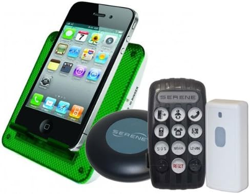 Serene Innovations CA-380 Wearable Notification System - Vibrating Pager for Hearing Impaired - 200 ft Range - 2.4GHz Smart-Code Technology