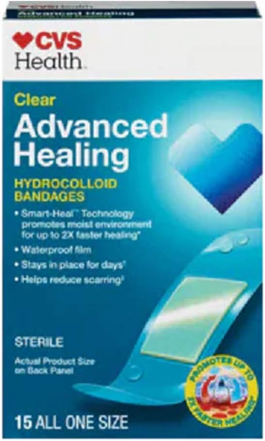 CVS Health Advanced Healing Hydrocolloid Bandages (Clear)