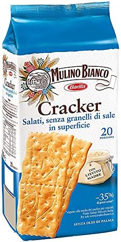 Cracker Salati Senza Granelli di Sale *20 Porzioni* - MULINO Bianco - 500gr (1)