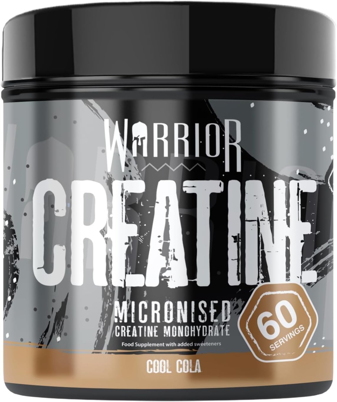 Warrior Creatine Monohydrate Powder 300g (60 Servings) – Pure Micronised Creatine Powder Supplement for Men & Women, Pre & Post Workout Strength, Muscle Growth & Recovery, Vegan – Cool Cola