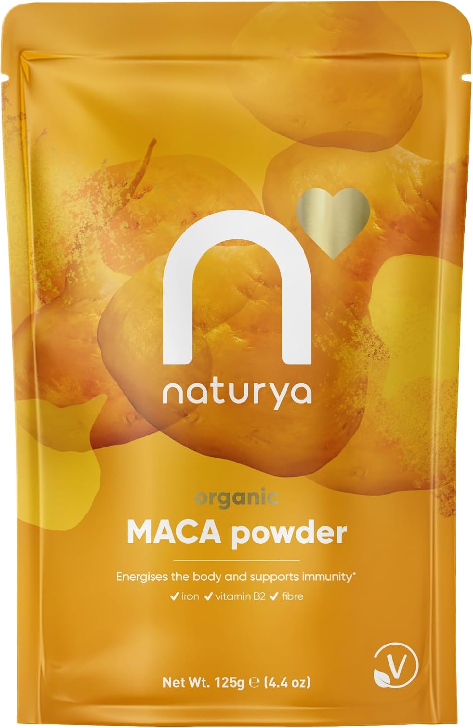 NATURYA Organic Maca Powder 125 g, 1 Pack