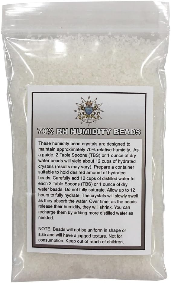Prestige Import Group Crystal Gel Humidification Beads for Humidors - 4 oz Bag